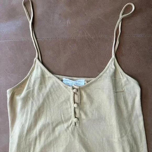 Excuse Me I Have To Go Be Awesome DOUBLE ZERO Women’s Yellow Tank Sz M - Picture 3 of 8